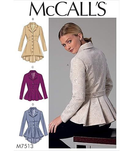 mahf バルーントールジャケット Mサイズ M8013 (PDF) | Misses' Outerwear, Detachable Fur Collar