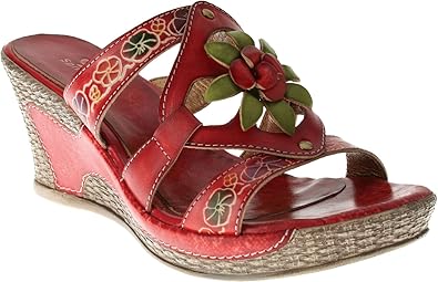 amazon women's red sandals