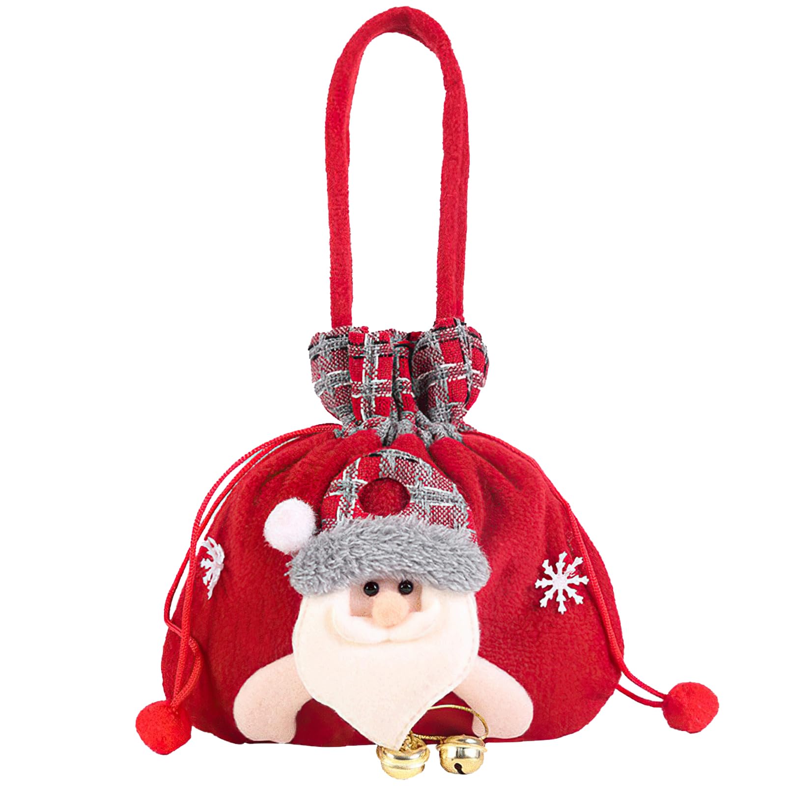 SHANFAA Christmas Doll Candy Bags, Small Christmas Candy Bags, Santa Claus Candy Bags,Christmas Doll Storage Bag, Christmas Decoration Apple Bag, Christmas Bags