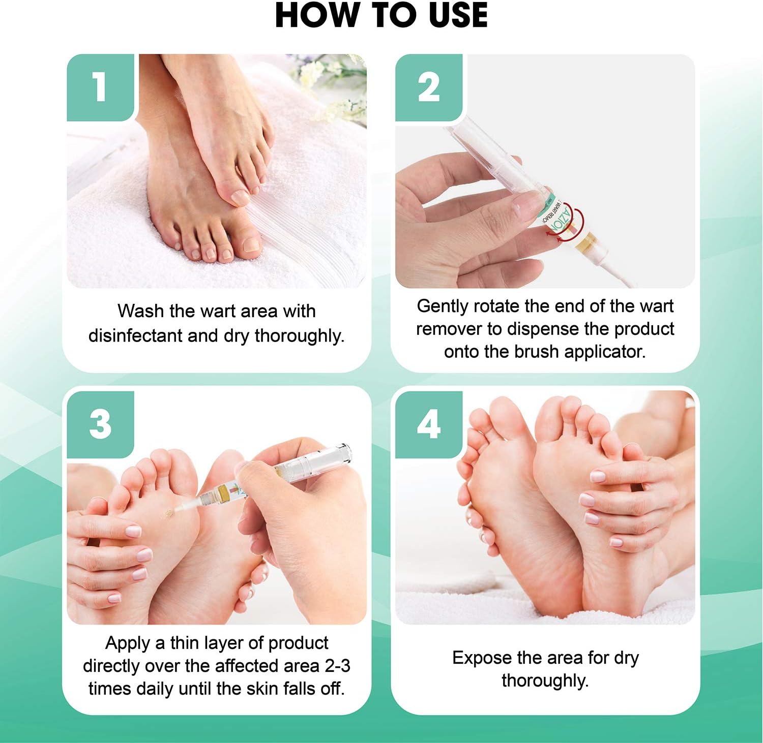 BUMAPO Wart Remover Maximum Strength Verruca Removal Natural and