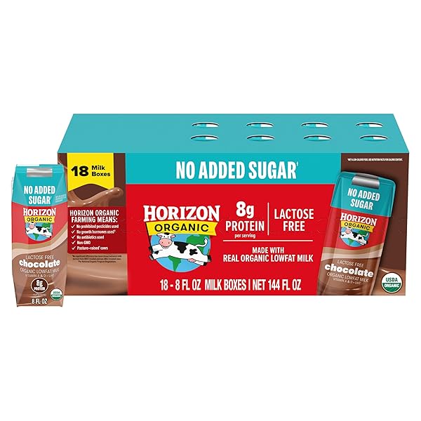 NEW HORIZON ORGANIC SHELF STABLE NO ADDED SUGAR...