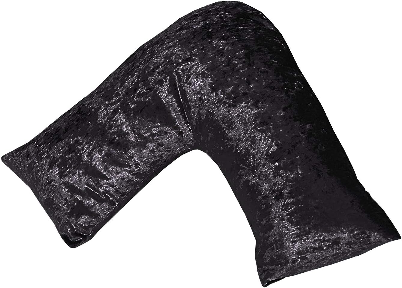 Luxury V Shaped Support Pillow with Crushed Marble Velvet Pillowcase UK Made - Soft, Lightweight & Glamorous Pillowcases – Ideal For Pregnancy and Breastfeeding