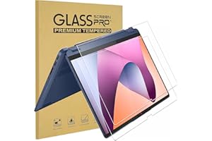 KEANBOLL 2 Pack Tempered Glass Screen Protector Designed for Lenovo Ideapad Flex 5 / 5i 14 2-in-1 & IdeaPad 5 2-in-1 14 (14IRU9/14IRH9/14APH9 ) Touchscreen Laptop, (14 inch ) 9H Hardness Scratch Resistant