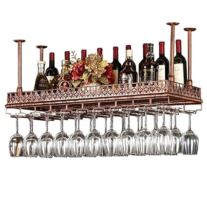 Jhome Wine Racks Wine Rack Loft Wall Shelf Metal Iron Ceiling Rack