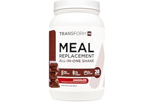 TransformHQ Meal Replacement Shake Powder 28 Servings (Chocolate) - Gluten Free, Non-GMO