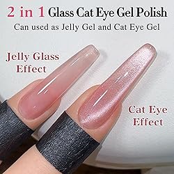 Double Rhythm Jelly Glass Cat Eye Gel Polish with