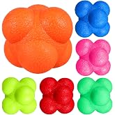 6 Pcs Agility Reflex Bouncing Ball 6 Colors Reaction Training Balls | Assorted Colors 2.6 Inch Reaction Training Balls, Baseball Tennis Reaction Training Hand Eye Coordination Fitness Sports