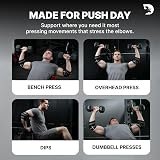 DMoose Fitness Elbow Wraps 40 Elbow Brace Pair for Lifting Bandage view 9