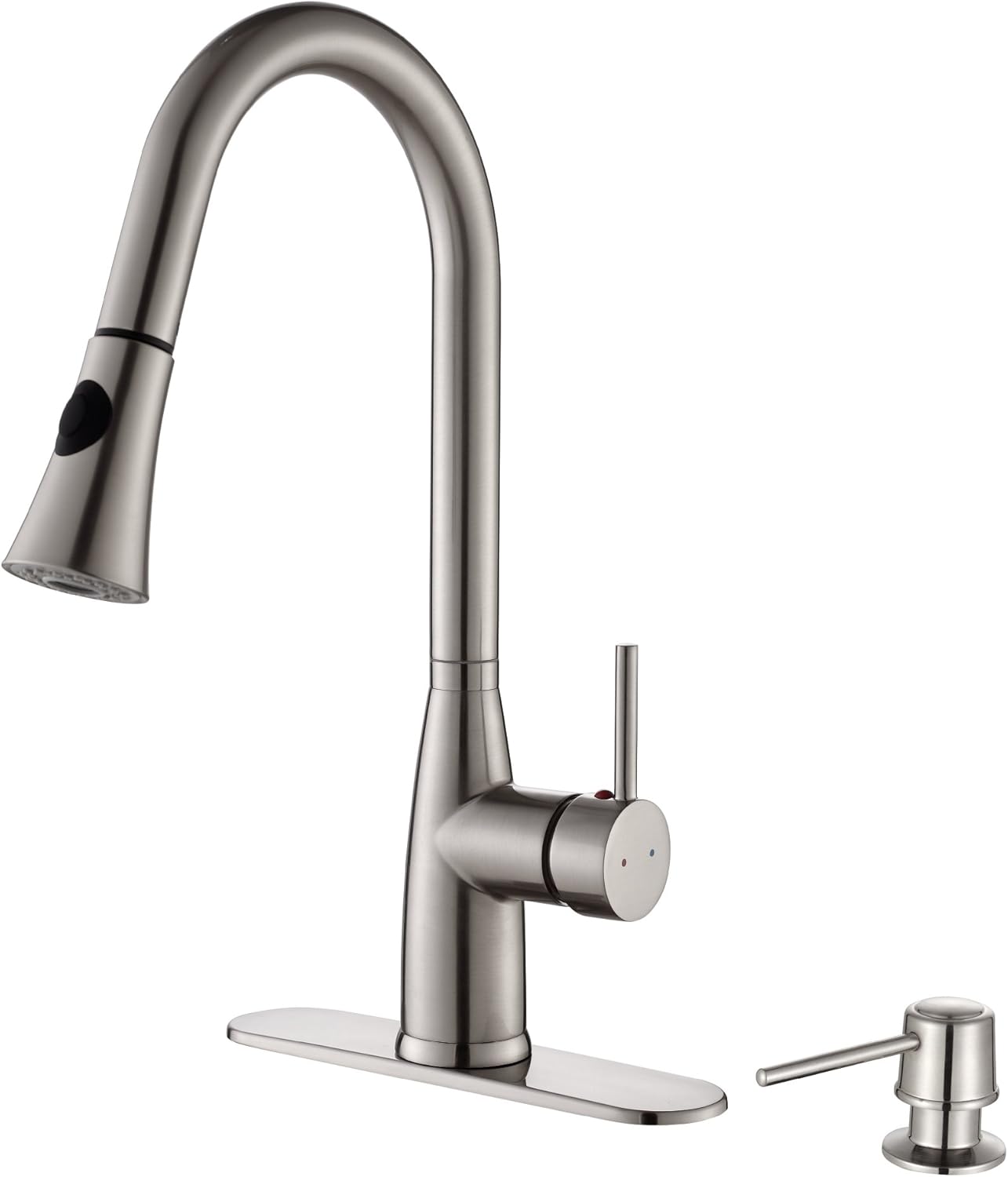 Kpf 2300 Kraus Single Lever Pull Down Kitchen Faucet And Soap