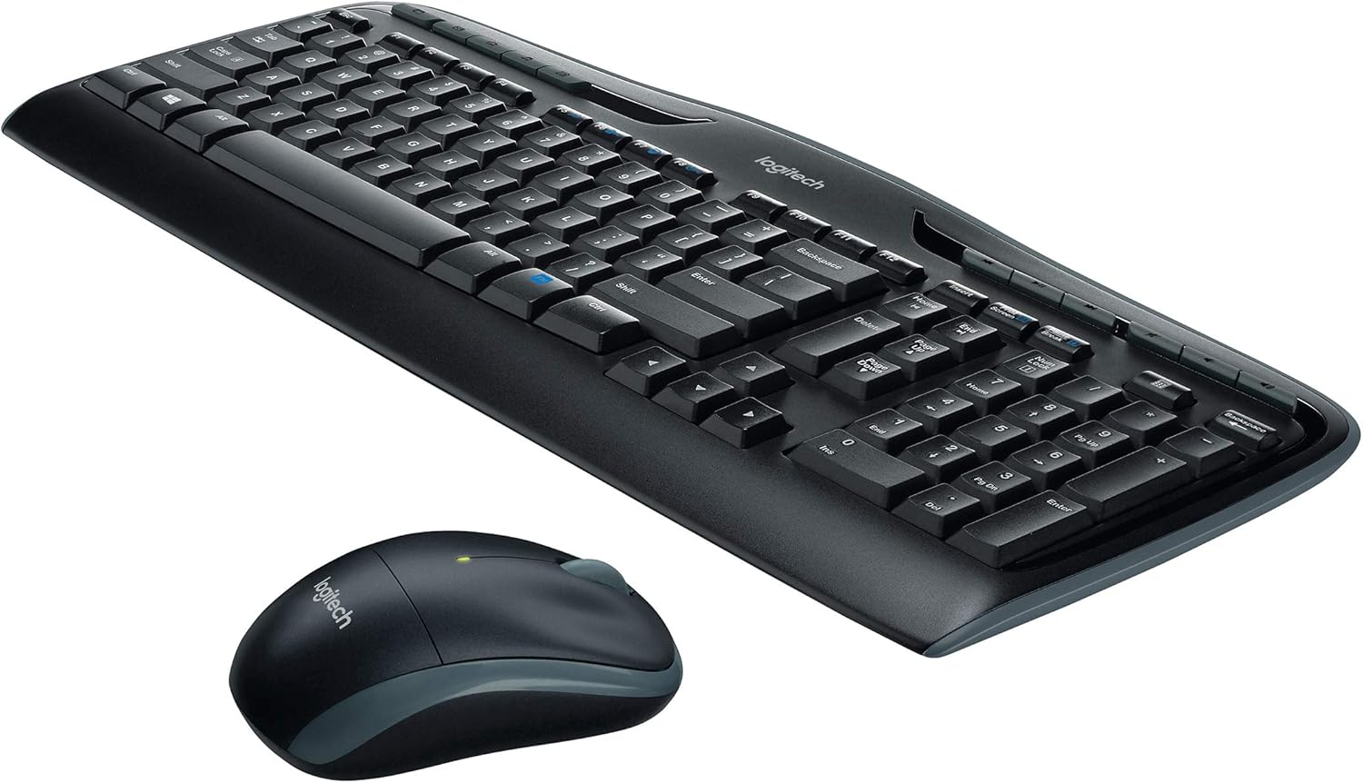 Logitech MK320 Wireless Desktop Keyboard and Mouse Combo — Entertainment Keyboard and Mouse, 2.4GHz Encrypted Wireless Connection, Long Battery Life: Electronics