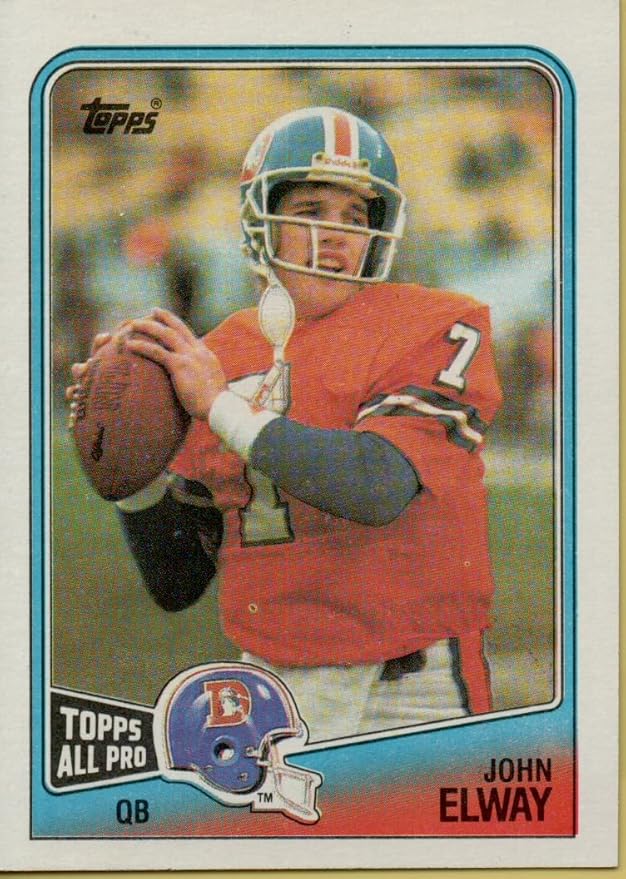 JOHN ELWAY 1988 TOPPS ALL PRO FOOTBALL CARD 23 DENVER BRONCOS