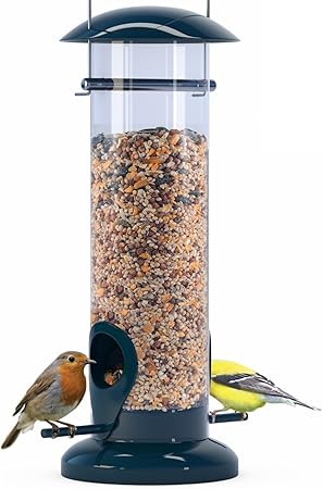 Amazon Com Nibble Weather Proof Anti Bacterial Bird Feeder With