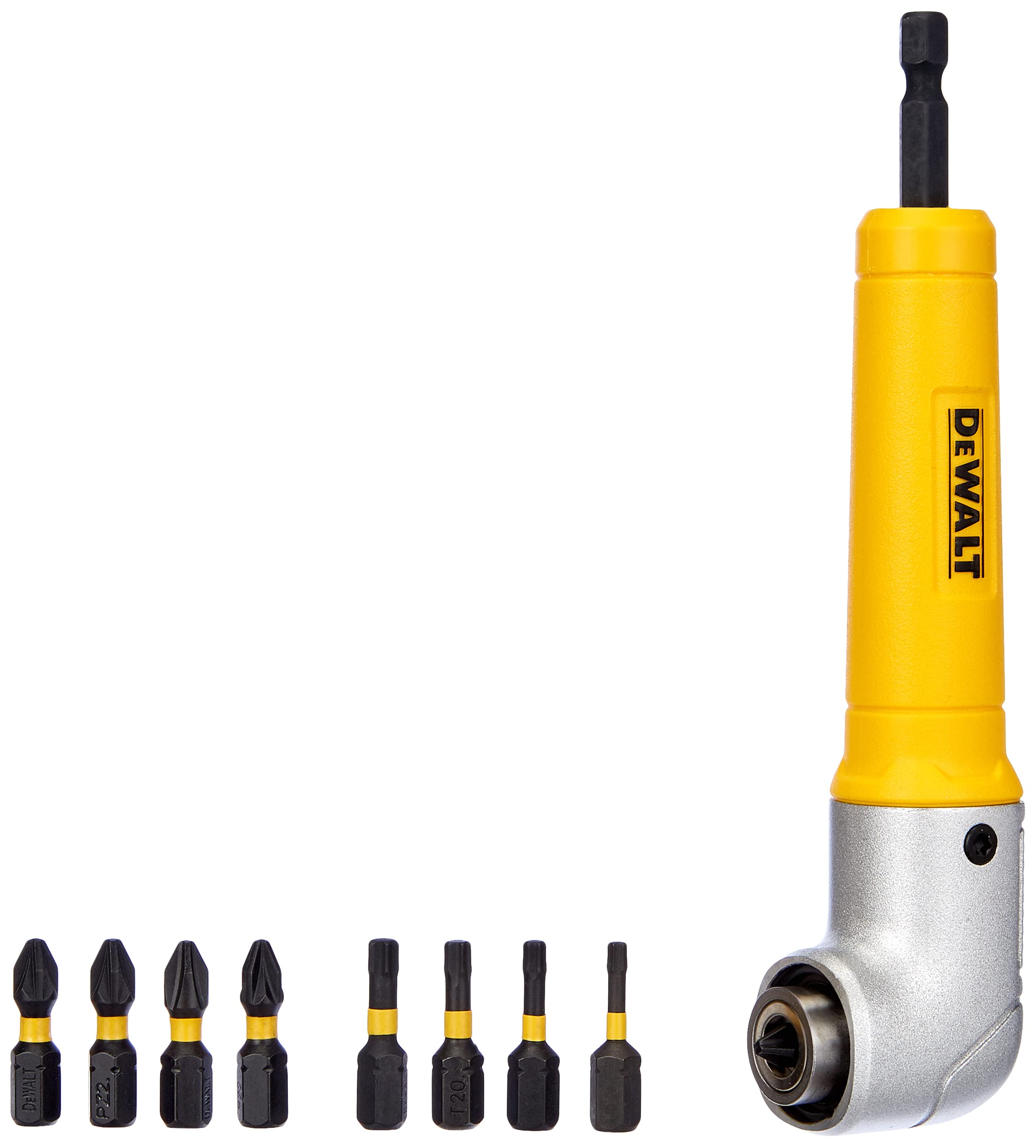 DEWALT DEWDT71517T Right Angle Torsion Drill Attachment, Yellow