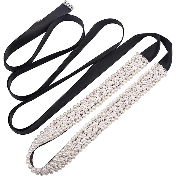 1245 Pearl Bridal Belt Handmade Beaded Wedding On Both Beaded Pearl Bridal Belt, Custom Wedding Dress Sash, Waist  main image 4