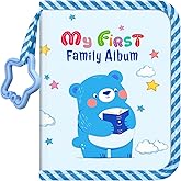 Fintie Baby Photo Album 4x6 Inch, 18 Photos My First Family Album Book with Soft Cloth Cover & Hook for Newborn/Toddlers/Kids