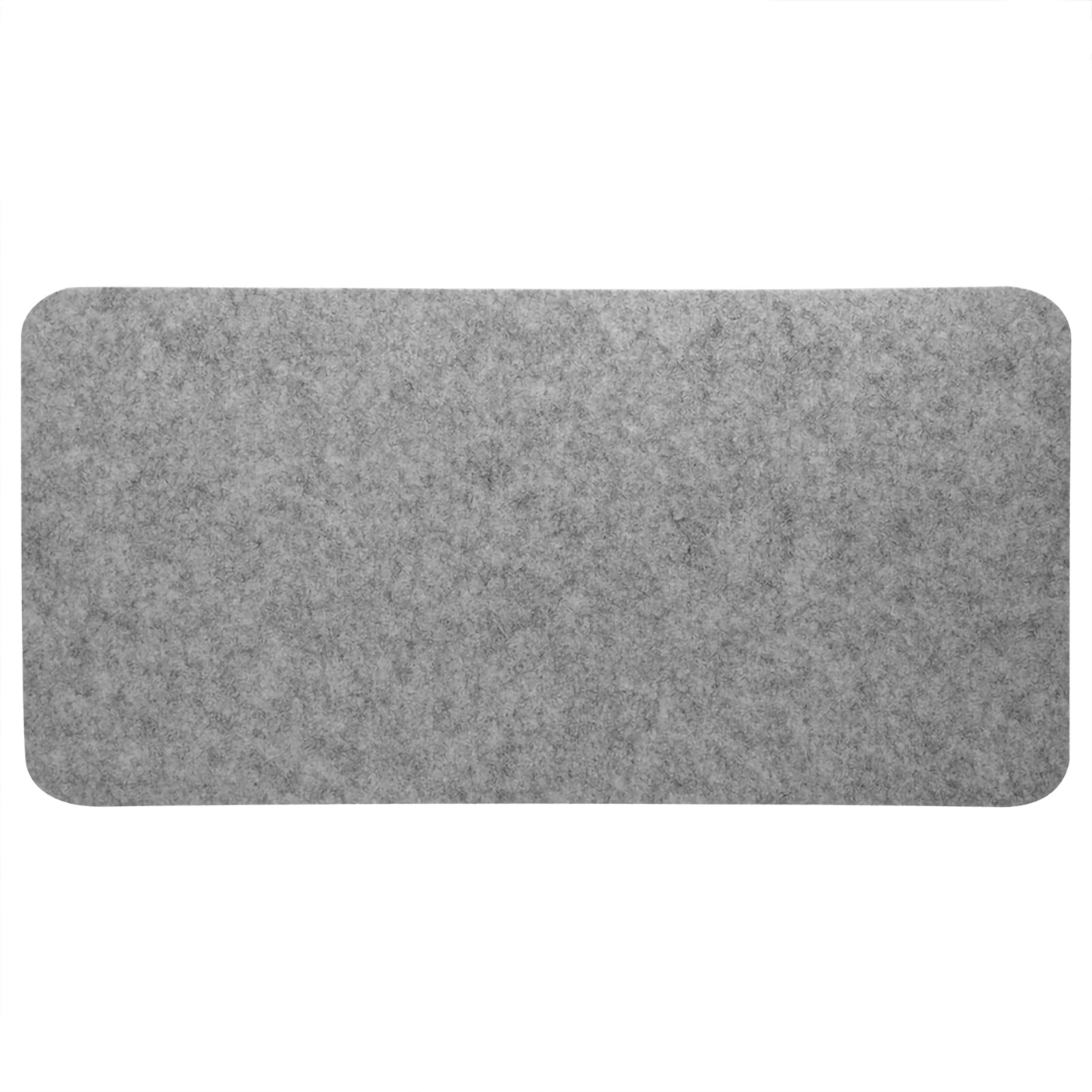 68x33cm Felts Table Mouse Pad, Dust-Proof Anti-Static Anti-Scratch Insulation Environmental Foldable Office Desk Gaming Mouse Mat(Light Gray)
