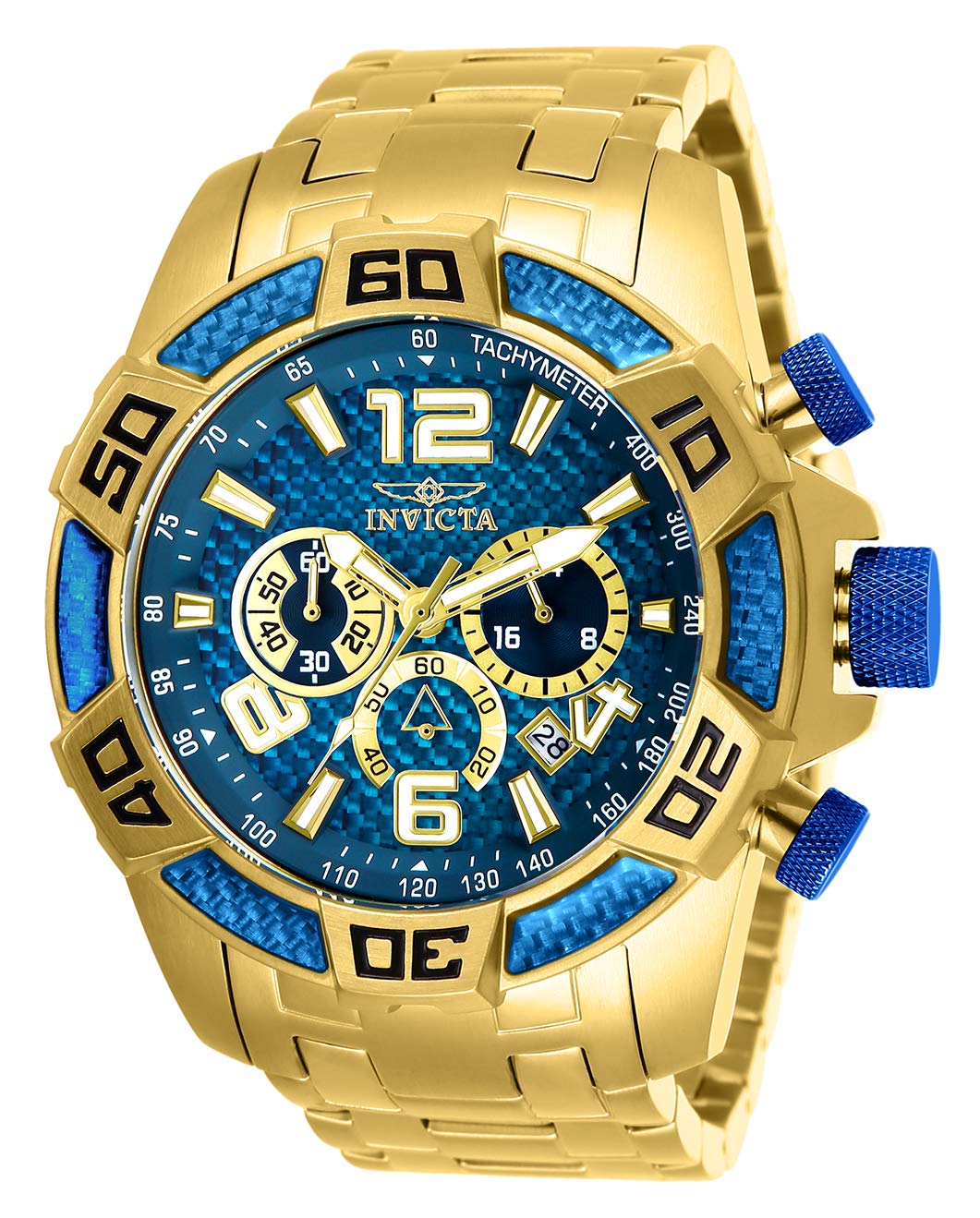 Invicta 25852 Pro Diver Reloj analógico de cuarzo dorado para hombre