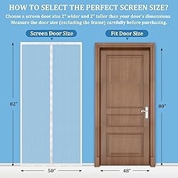 Magnetic Screen Door - Self Sealing, Heavy