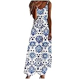 Summer Dresses for Women Boho Floral Print Maxi