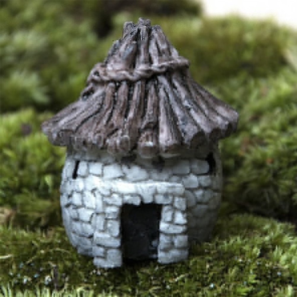 Toys Games Woopower 2pcs Stone Cottages House Miniature Ornament