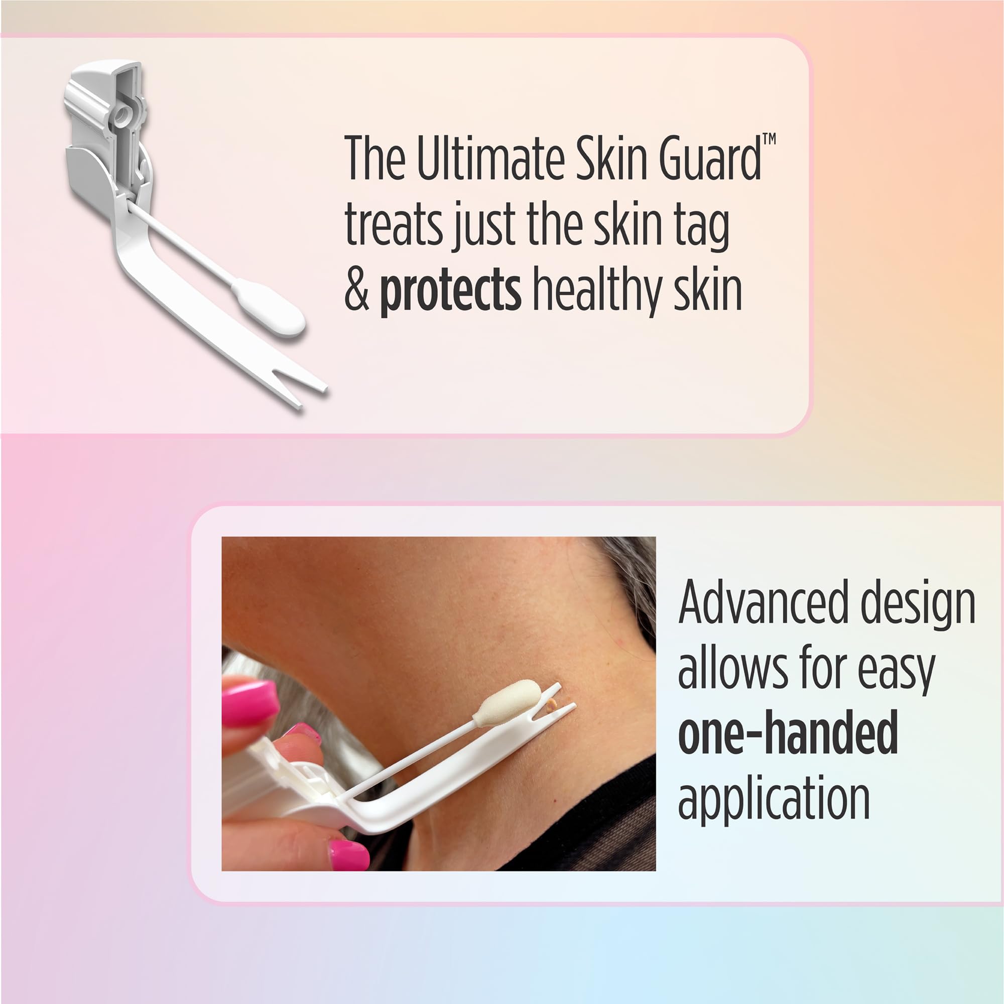 The Ultimate Skin Tag Removal Kit with Post Treatment Serum - FDA-Cleared Cryo Treatment - Safe, Painless and Effective Treatment for Skin Tags - Includes 12 Applications and One-Handed Skin Guard