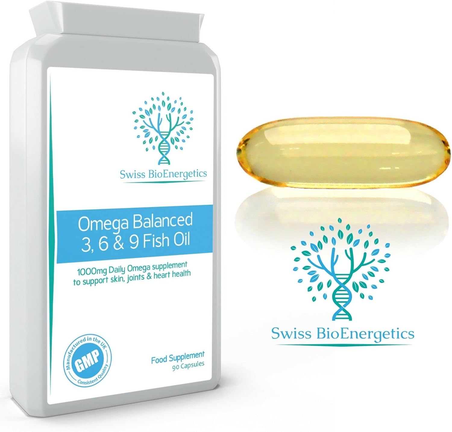 Omega Balanced 3, 6 & 9 Fish Oil 1000mg, 90 Capsules - Image 5