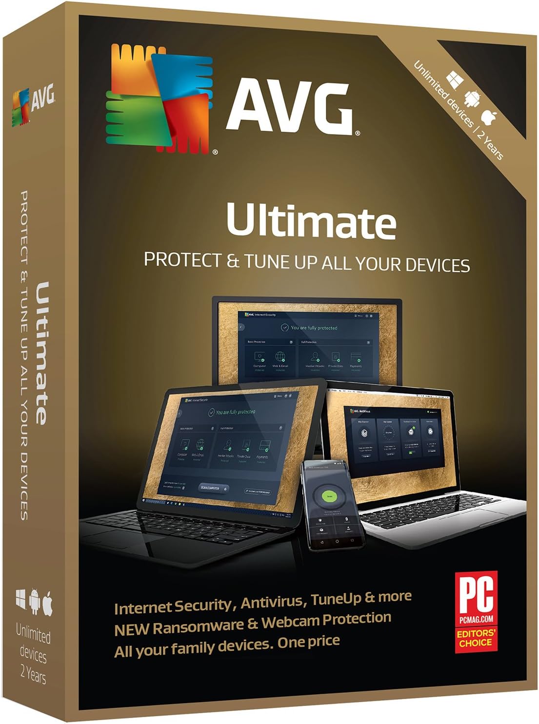 AVG Technologies Ultimate 2019, Unlimited Users 2 Year [Key Card]