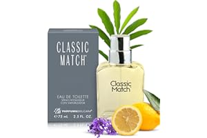 PB ParfumsBelcam Classic Match CM Eau De Toilette Spray, Fresh and Elegant Fragrance for Men, Woody and Floral Notes, Long-La