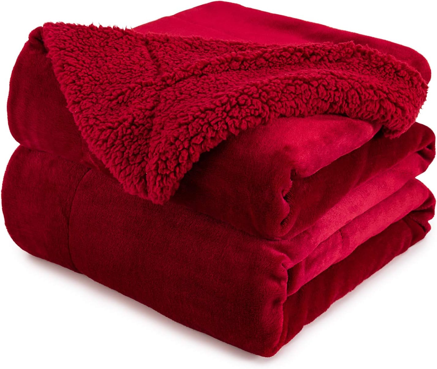 Anjee Sherpa Fleece Throw Blanket, Double-Sided Super Soft Reversible Bed and Couch Blanket