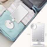 FASCINATE Makeup Vanity Mirror with 21 LED Lights & 10X Magnification view 5