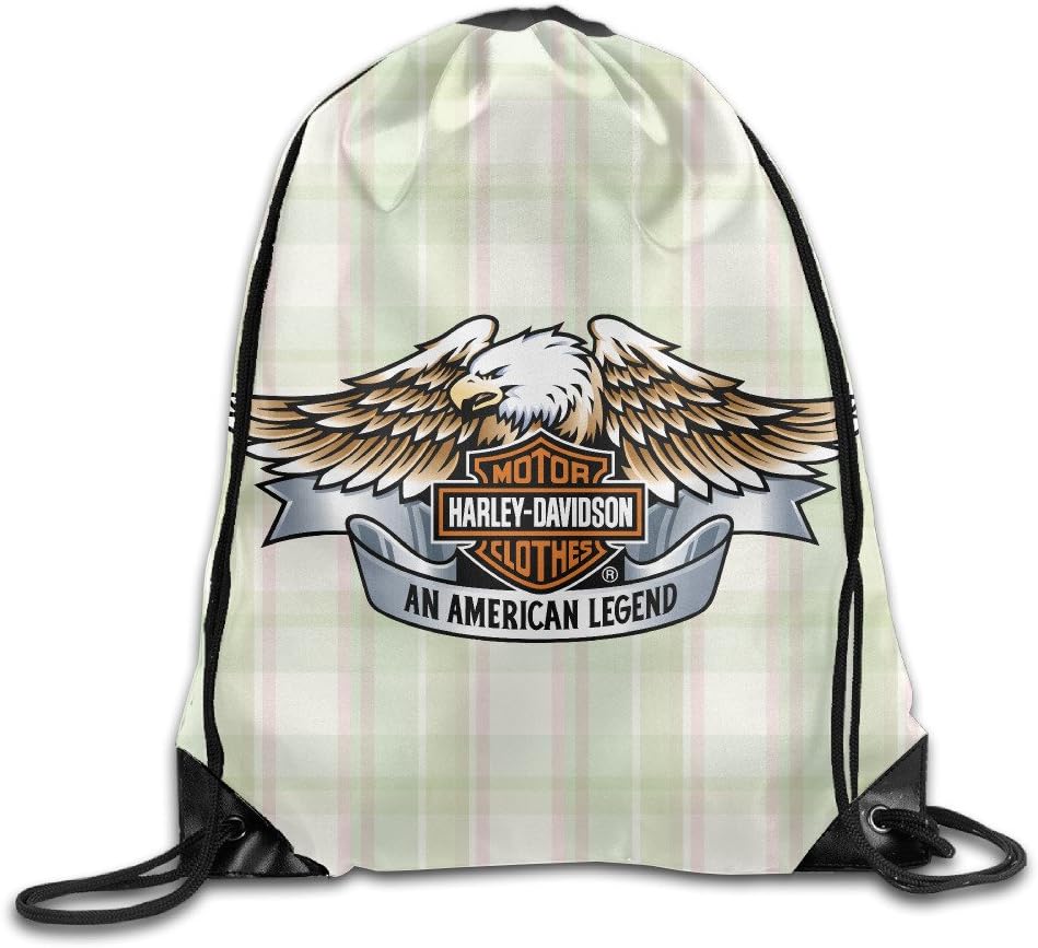 Harley Davidson Drawstring Backpack Sack Bag