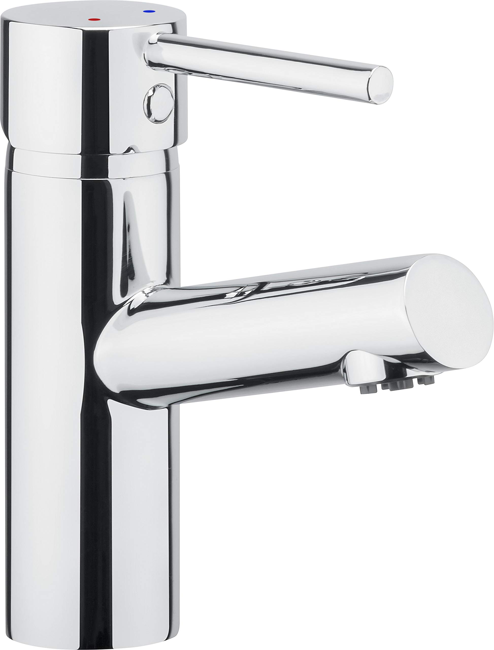Cornat Fuerte FUE12 Single-Lever Drain Low Pressure Tap for Bathroom/Sink Fitting/Chrome-Plated, Washbasin Mixer (M.2)