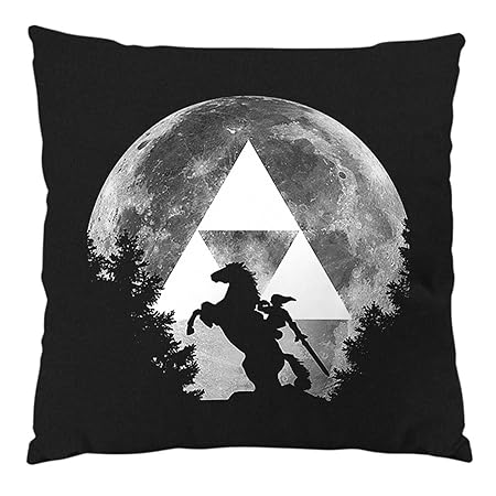 A.N.T. Link Epona Mond Kissen mit Füllung 28 x 28 cm Baumwollbezug snes zelda ocarina