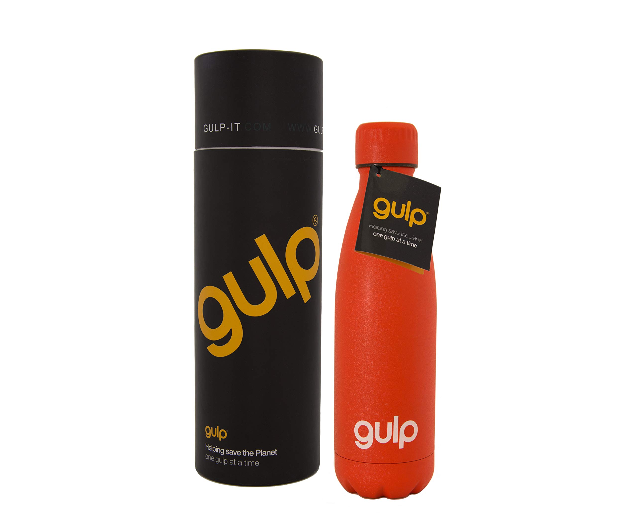 Gulp Reusable Stainless Steel Water Bottle | Drinks Hot For 12 Hours And Cold for 24 Hours | Vacuum Insulated | Leak Proof | Recyclable Packaging | Ideal For Travel, Work, Gym, Running