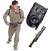 Disguise Ghostbusters Costumes for Adults, Official Ghostbusters Afterlife Movie Costume Jumpsuit with Inflatable Proton Pack