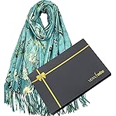 Van Gogh Scarves Art Scarf for Women Best Gift Reversible Soft Shawl Wrap Pashmina in Gift Box