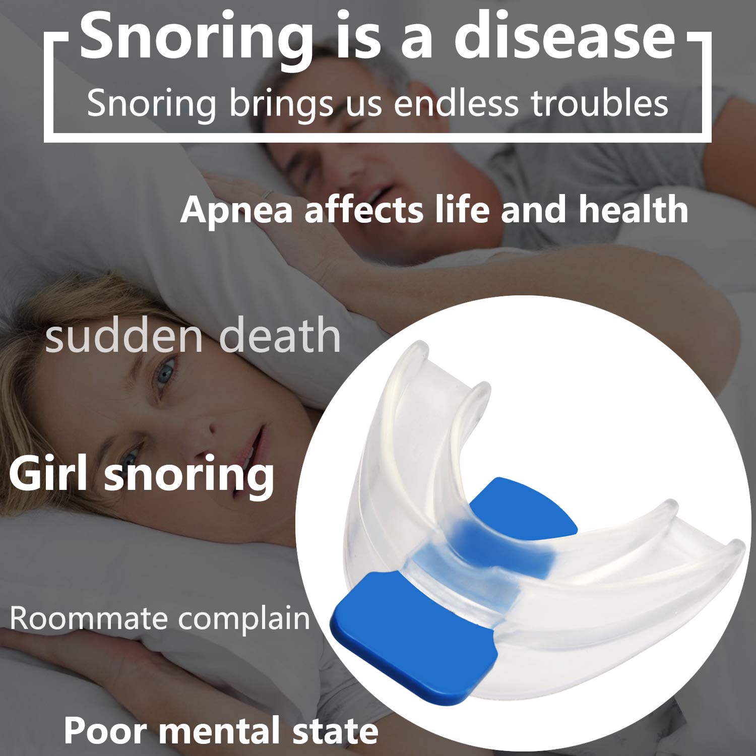 Schnarchstopper BPA-Frei Aus Medizinischen Material Xpassion Schnarchschutz Anti Schnarch Schnarchschiene & Nasepreizer, Nasendilator Hilft Gegen Schnarchen, Schlafapnoe & Schweres Atmen Schnarchen