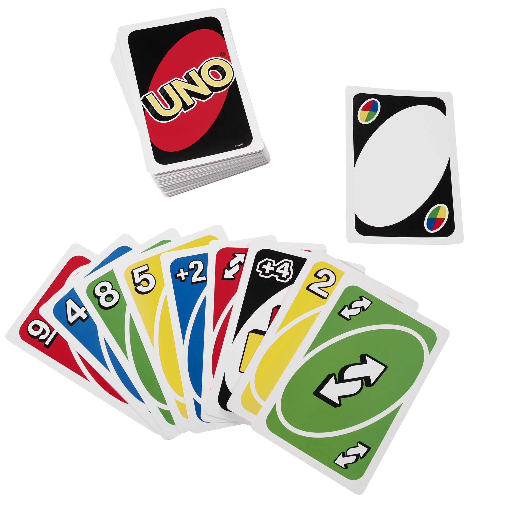 Mattel Games UNO Giant Kartenspiel für die ganze Familie, mit 108 übergroßen Karten und Anleitung, tolles Geschenk für Kinder ab 7 Jahren, GRL91 5