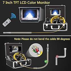 Sewer Camera,165ft Plumbing Drain Camera with DVR