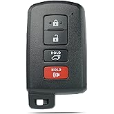 SUPALAND Key Fob Keyless Entry Fits for Toyota RAV4 2013-2018 Smart Remote Control Key Replacement 4 Button FCC ID:HYQ14FBA P/N: 89904-0R080, 281451-0020 G Board