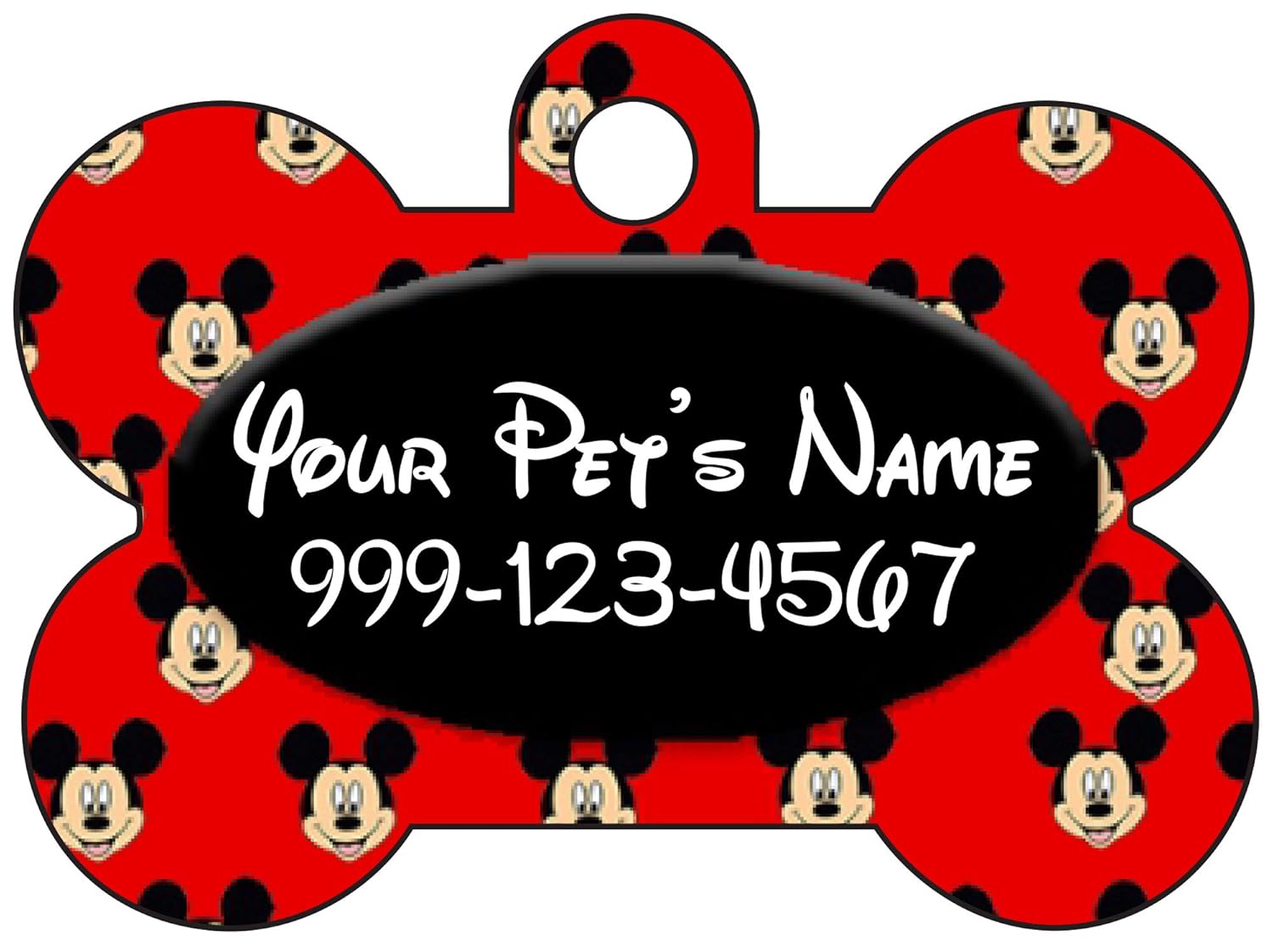 mickey dog tag