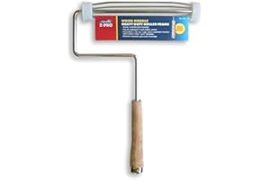 Premier Paint Roller Premier 9" 5-Wire Pro Roller Frame with Solid Hardwood Handle, 769, Silver