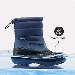 DREAM PAIRS Boys Girls Snow Boots Water-Resistant