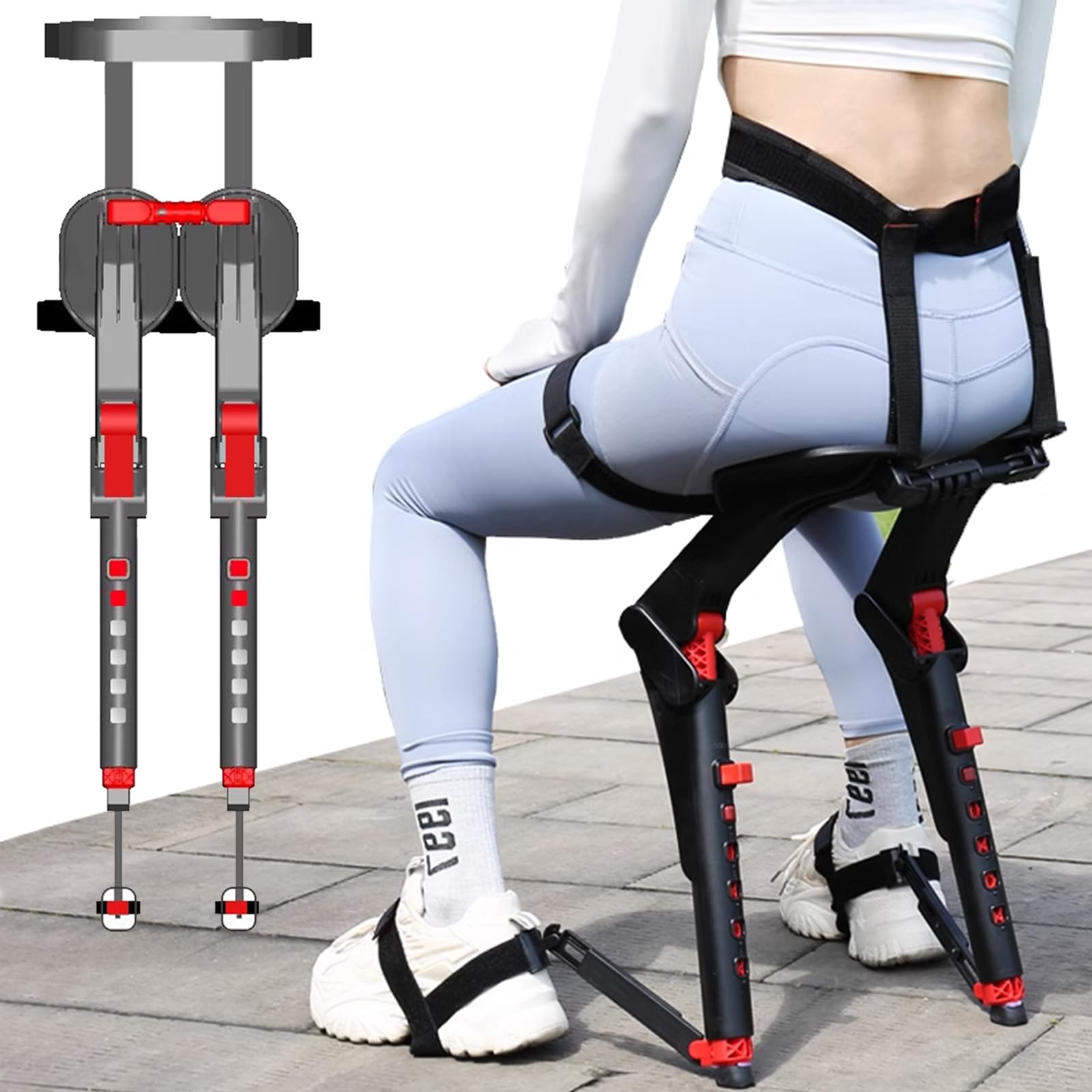 Mua SXFYHXY Adjustable Chairless Wearable Invisible Chair,Invisible