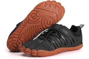 MIFAWA Barefoot Shoes Men Wide Toe Box Zero Drop Water Shoes Men for Gym Workout Minimalist Weightlifting Cross-Trainer Running Hike Grounded Footwear