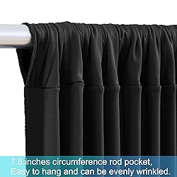 6 Panels Black Backdrop Curtains for Wedding Party