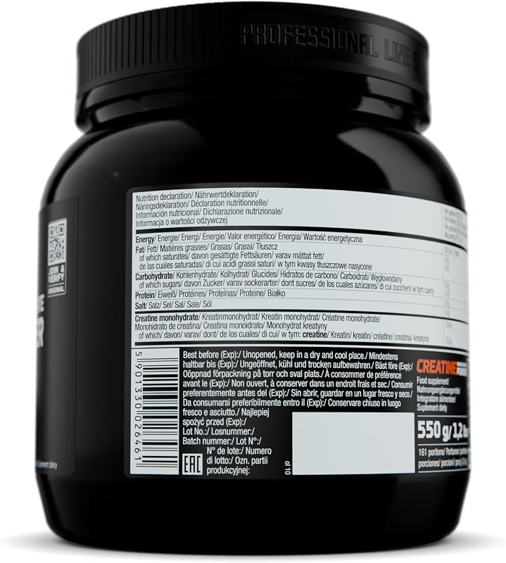 Creatina Monohydrate en Polvo - 550 g