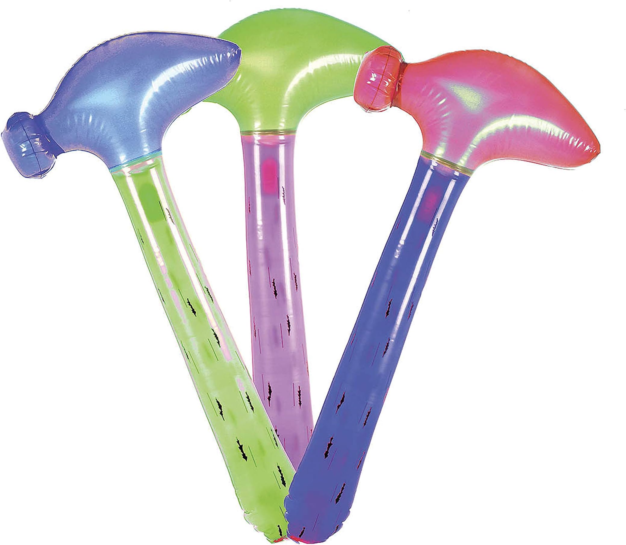 PMS 28" INFL 'BIG BASHER' HAMMER W/WHITE PRINTING - 2 ASST C