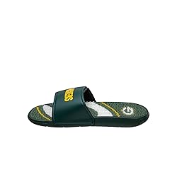 FOCO Green Bay Packers NFL Mens Wordmark Gel Slides