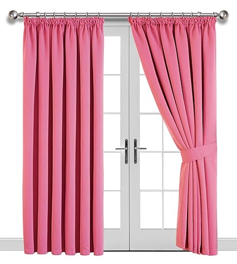 Imperial Rooms Window Blinds Blackout Pencil Pleat Curtains Pair